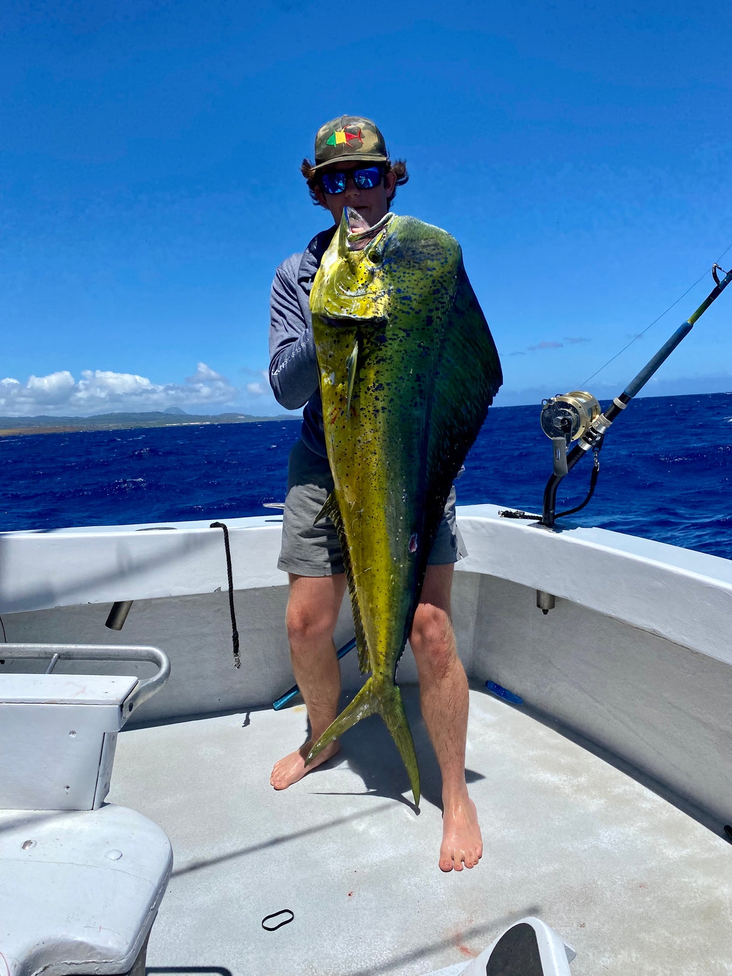 Rasta Yellowfin black flat bill