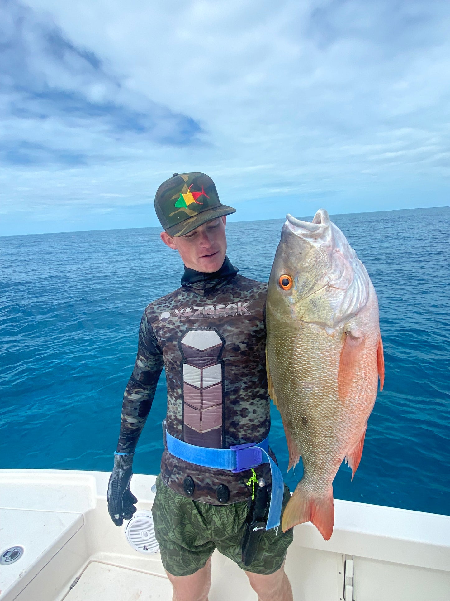 Rasta Permit camo flat bill